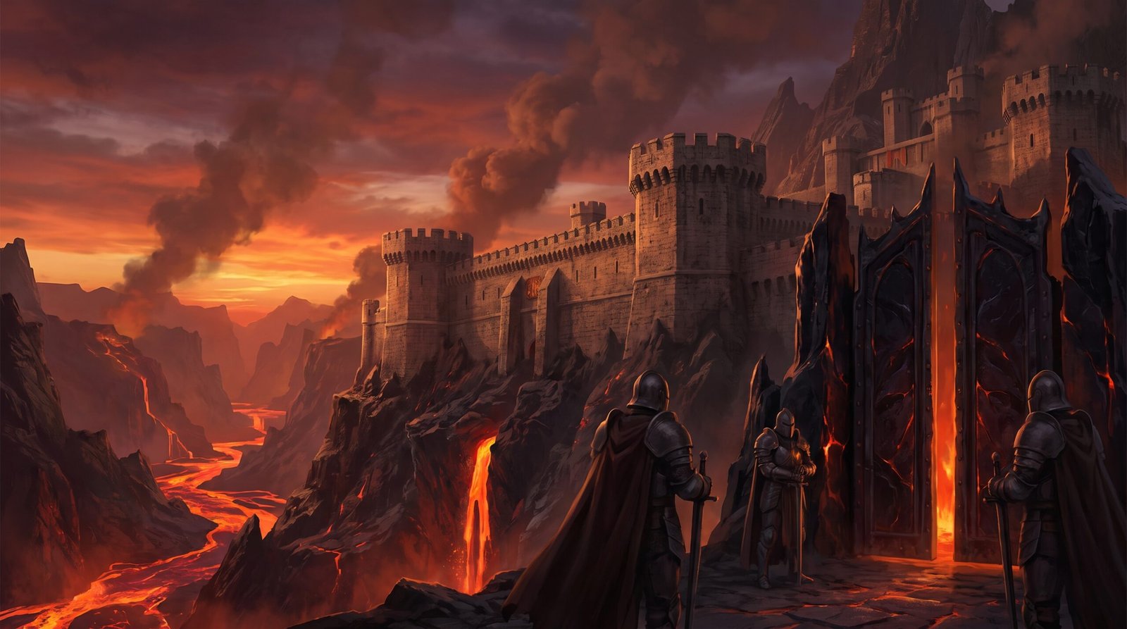 Volcanic Stronghold Wallpaper